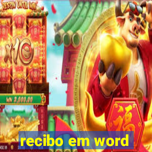 recibo em word